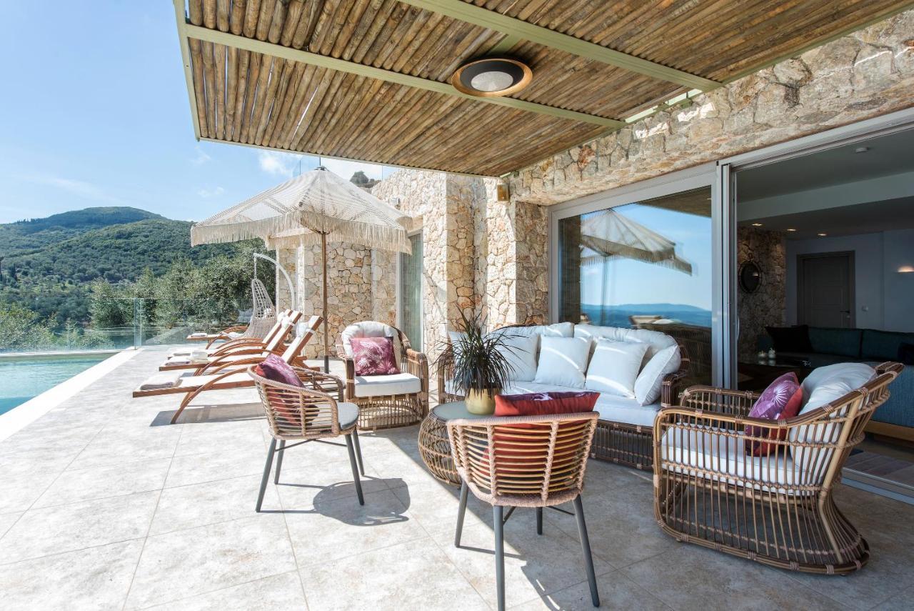 Summerwine Luxury Villa Sea View Private Pool Spartylas Esterno foto