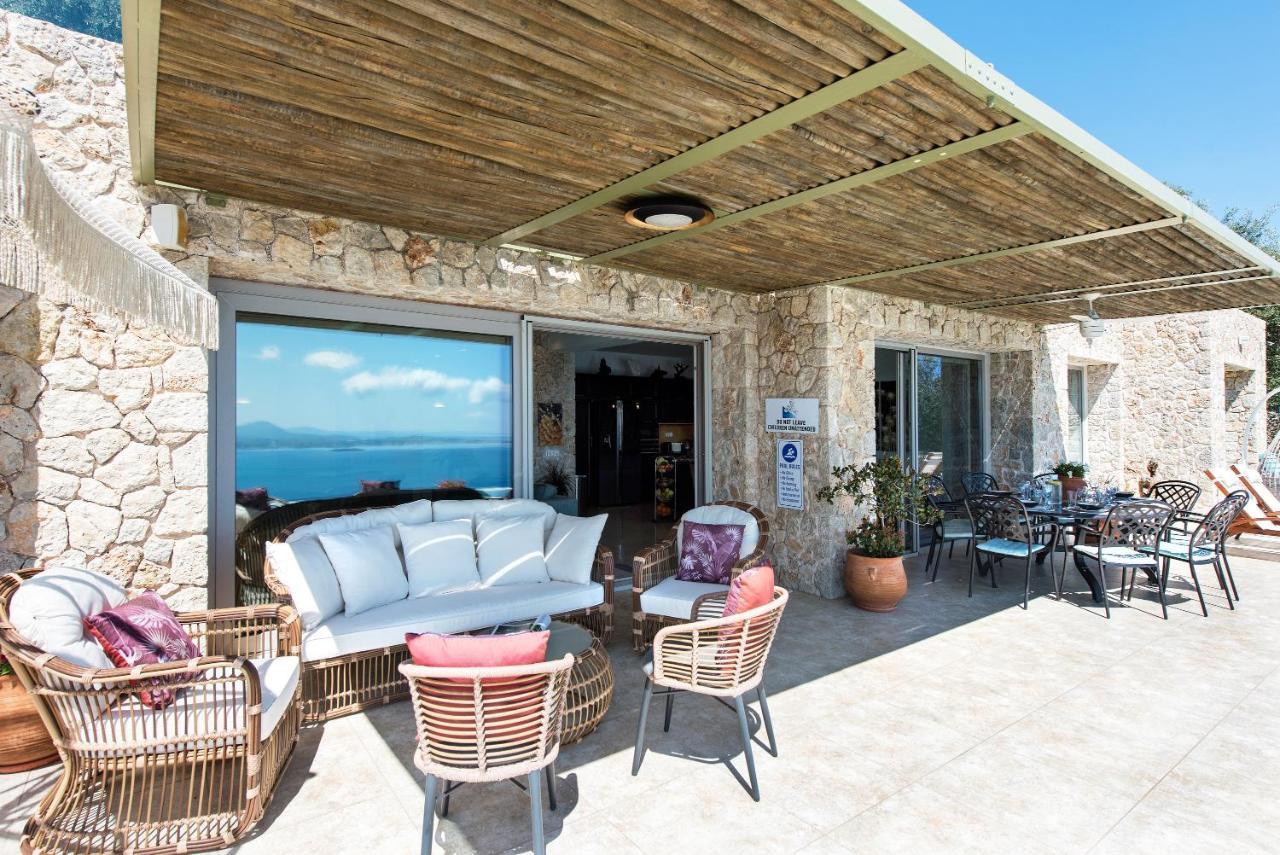 Summerwine Luxury Villa Sea View Private Pool Spartylas Esterno foto