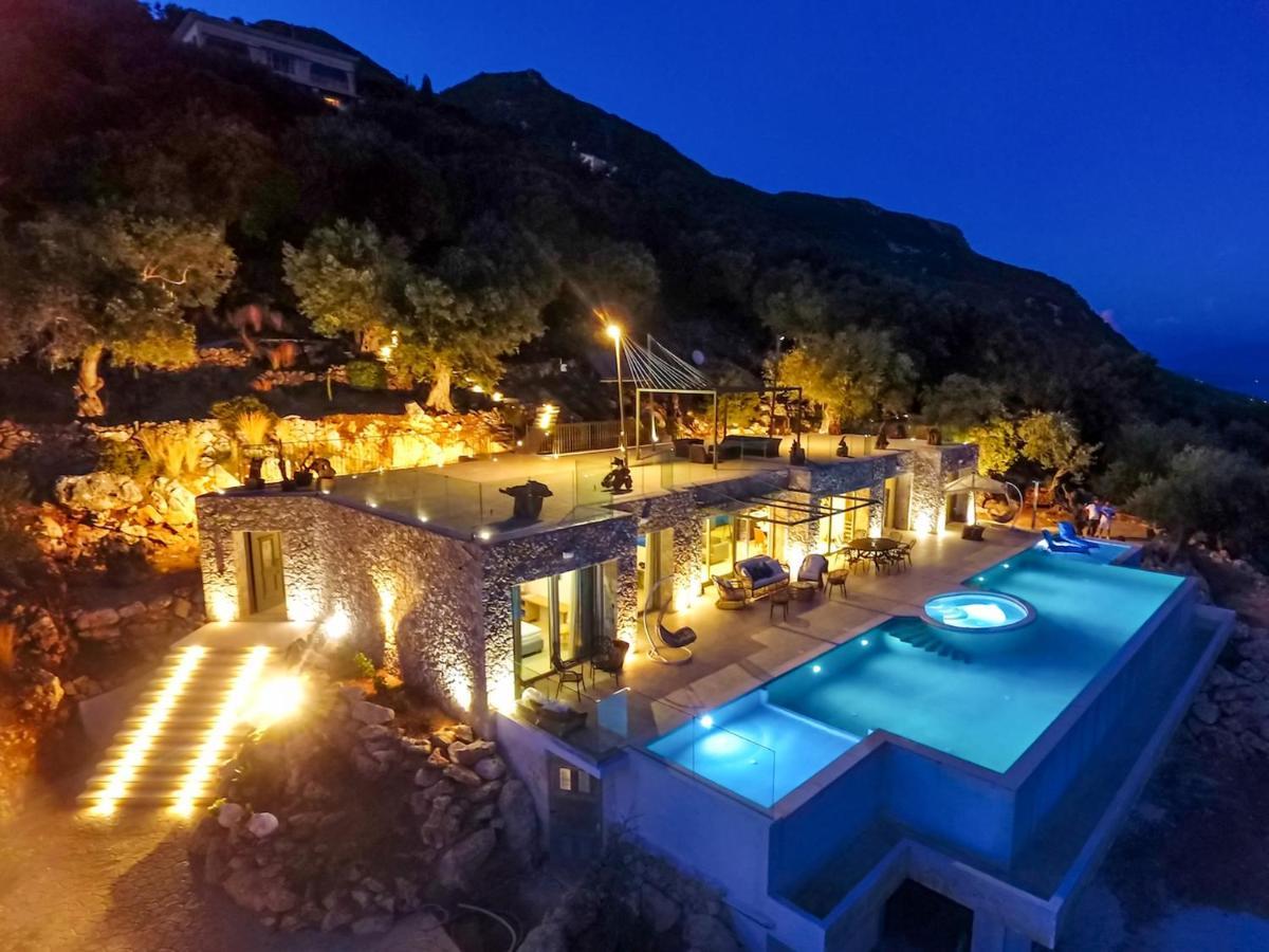 Summerwine Luxury Villa Sea View Private Pool Spartylas Esterno foto